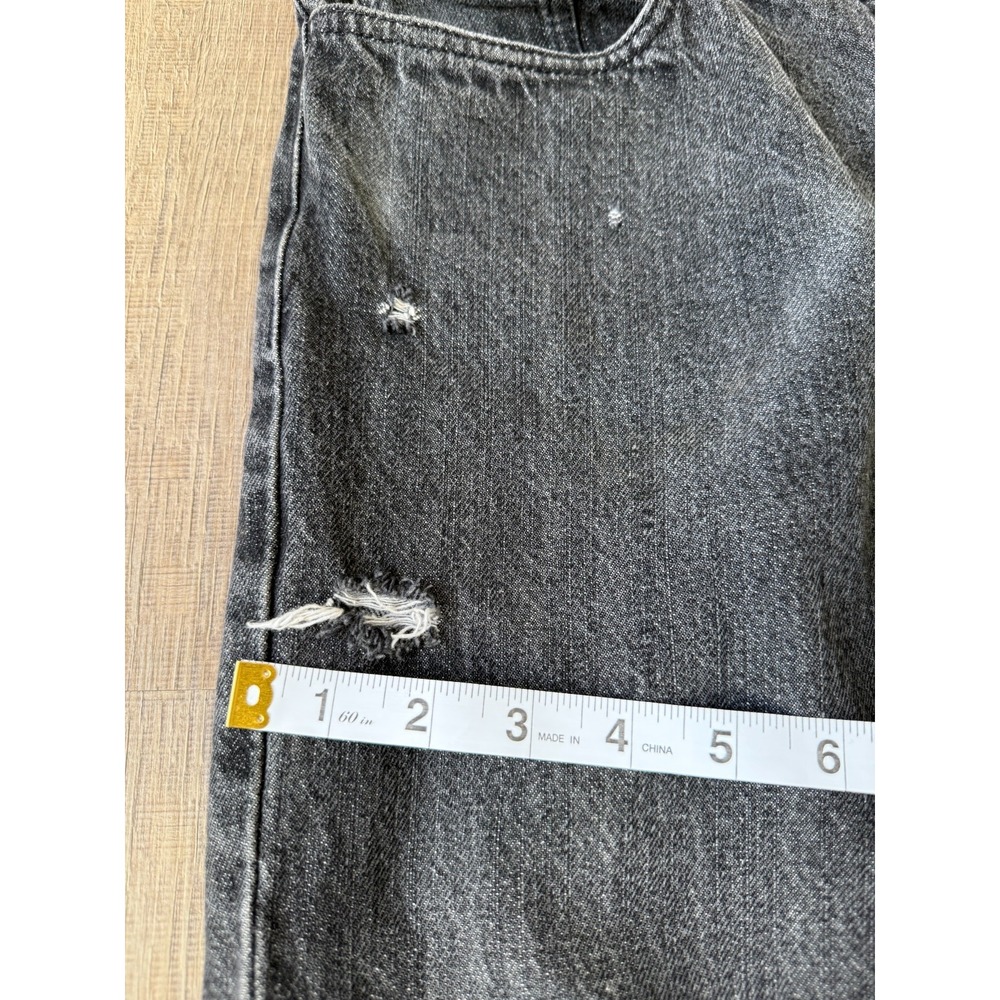 Gucci Uniform Jeans Men Size 48 Black Denim Italy Distressed Straight Leg Casual - Picture 7 of 16